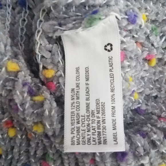 Wild Fable Gray Confetti Sweater Crop Long Sleeve - Picture 7 of 7